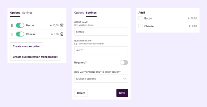 Customize-multiple-one-time