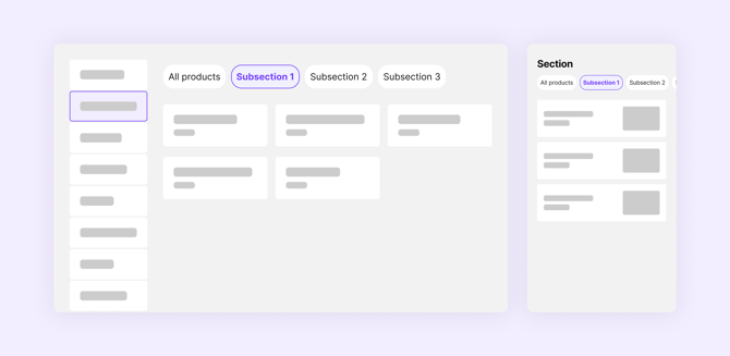 Subsection in ePOS and guest