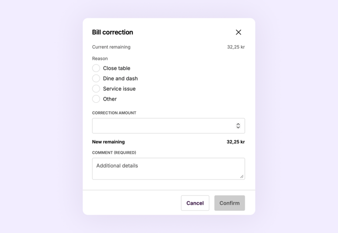 open-bill-correction